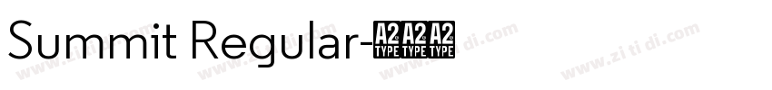 Summit Regular字体转换